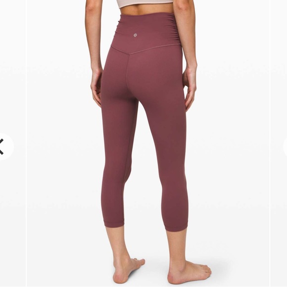 Lululemon Align Crop 21” Cross Waist Sz‎ 10 - Picture 1 of 9